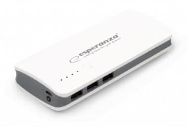 Esperanza EMP106WE Radium, Grå, Hvit, Universell, Rektangel, 8000 mAh, USB, 5 V