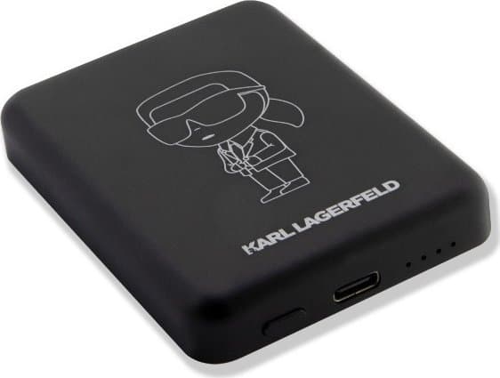 Powerbank Karl Lagerfeld Karl Lagerfeld Induction Powerbank KLPBMKIOTTGK 5W 3000mAh black/black Ikonik MagSafe