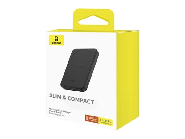 Baseus 6932172636234, 5000 mAh, Lithium polymer (LiPo), Sort