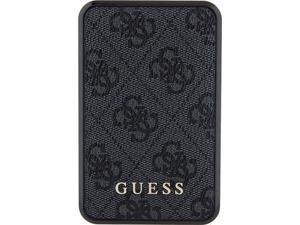 Powerbank Guess Guess Powerbank 18W GUPB10DP4GEGK 10000mAh czarny/black 4G Leather Metal Logo