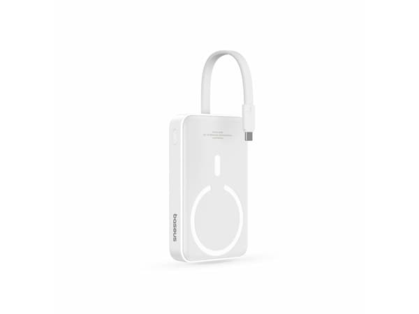 Baseus P1002210B223-00, 10000 mAh, Lithium Polymer (LiPo), Trådløs lading, 30 W, Hvit