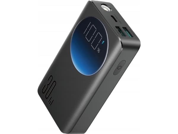 Joyroom strømforsyningsenhet 10000mAh 30W, svart (JR-PBF01)