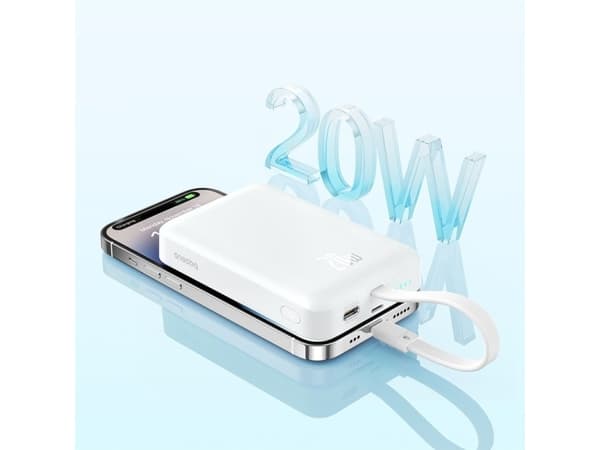 Baseus Powerbank Baseus Magnetic Mini 10000mAh 20W MagSafe (valkoinen)
