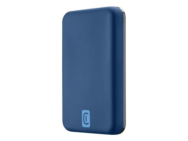 Cellularline 8018080449611, 5000 mAh, Trådløs lading, Blå