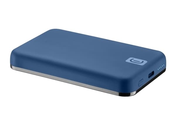 Cellularline 8018080449611, 5000 mAh, Trådløs lading, Blå