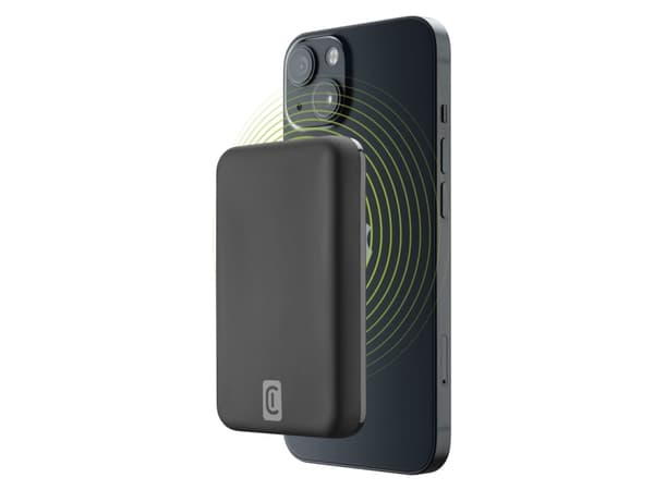 Cellularline PBMAGSFCOL5000WIRK, 5000 mAh, Trådlös laddning, Svart