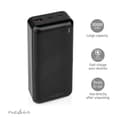 Miniatyrbilde 9 av 11: Nedis Power Bank | 32000 mAh | 2.4 / 3.0 / 3.25 A | Antall utganger: 2 | Utgangstilkobling: 1x USB-A / 1x USB-C™ | Inngangstilkobling: 1x Micro USB /