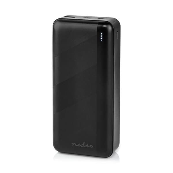Nedis Power Bank | 32000 mAh | 2.4 / 3.0 / 3.25 A | Antall utganger: 2 | Utgangstilkobling: 1x USB-A / 1x USB-C™ | Inngangstilkobling: 1x Micro USB /