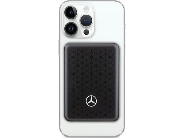 Mercedes Stars Pattern MagSafe - Induction Power Bank 3000 mAh 5W MagSafe (svart)