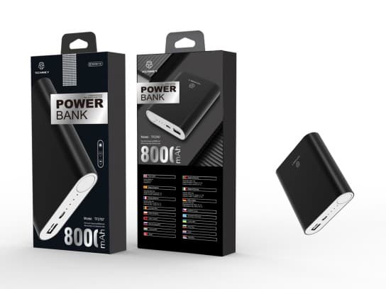 Powerbank 8000Mah 1A 1Usb Snabb och Stabil Laddning