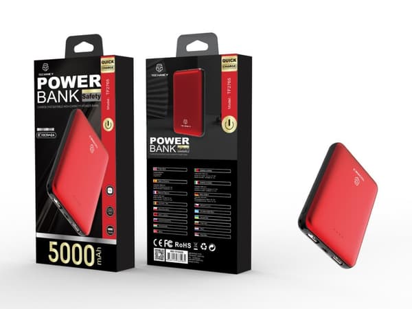 Snabb Laddning Trådlös Powerbank 5000Mah 2A 2Usb