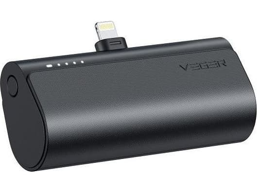 VEGER PlugOn-L VG-W0556 PowerBank 5000mah PD20W Type-C connector built-in Sort