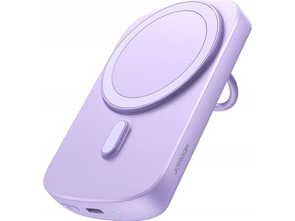 Joyroom JR-W030 6000mAh 20W MagSafe med ring og stativ lilla
