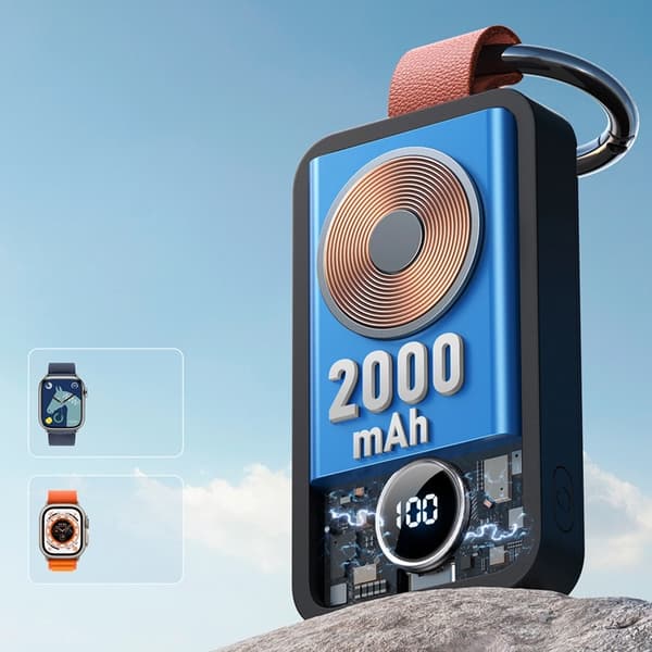 Joyroom Trådlös Powerbank 2000mAh 3W För Apple Watch - Svart