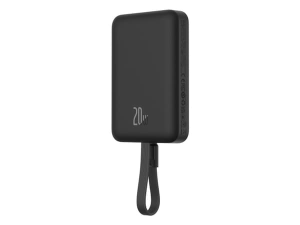 Baseus Magnetic Mini 10000mAh, USB-C 20W MagSafe powerbank (musta)