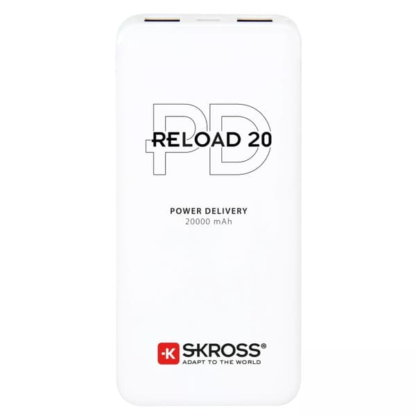 SKROSS Reload 20, Power Bank, PD Hvid