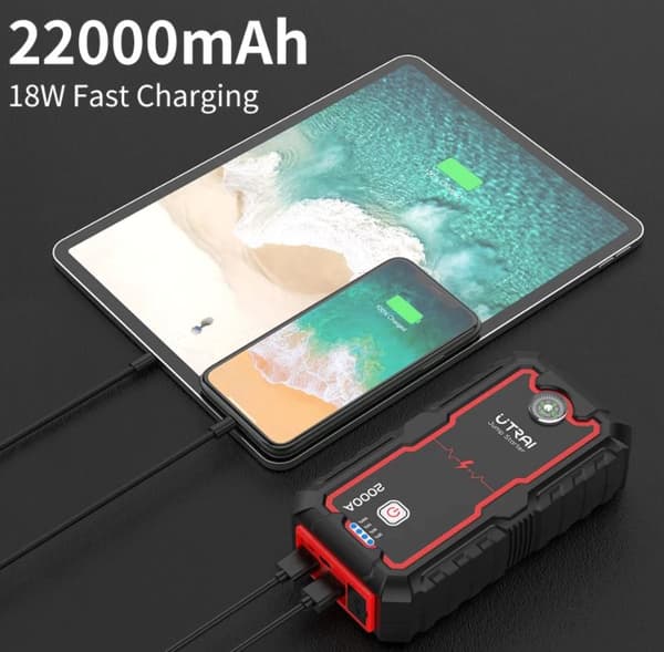Starthjälp & Nödstartare, Jump Starter Expert, 25000 mAh, Powerbank