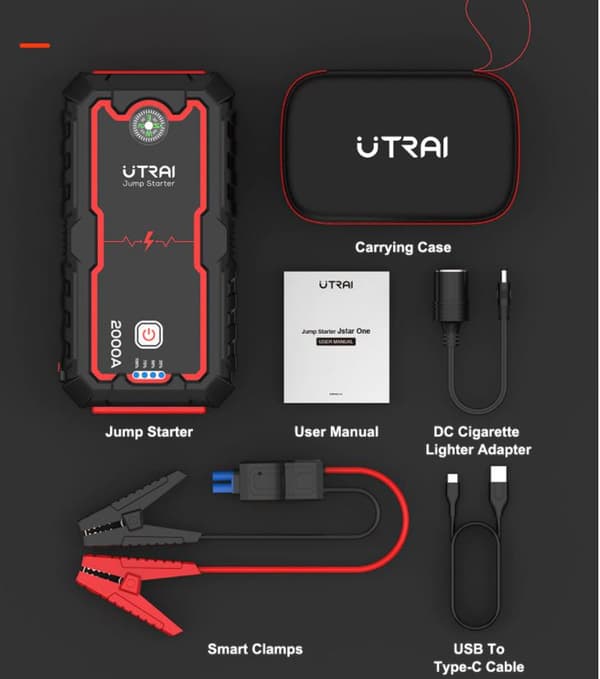 Starthjälp & Nödstartare, Jump Starter Expert, 25000 mAh, Powerbank