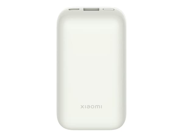 Xiaomi PB1030ZM - Pocket Edition Pro - strømbank 21700 - 10000 mAh - 36 Wh - 33 watt - 3 A - Fast Charge - 2 utgangskontakter (USB, 24 pin USB-C) - e Hvit