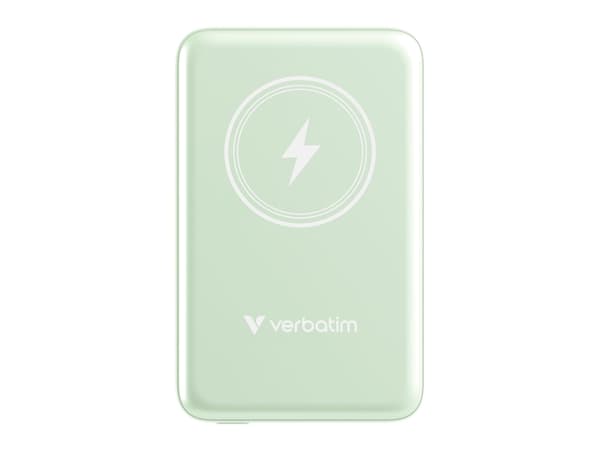 Verbatim Charge ''n''' Go, 10000 mAh, litiumpolymeeri (LiPo), pikalataus 3.0, langaton lataus, vihreä
