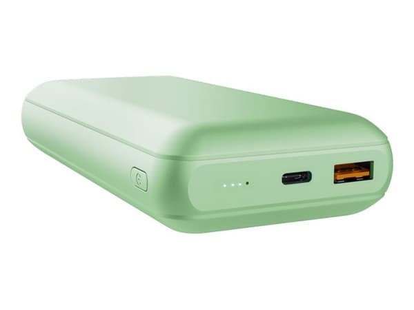 Trust Redoh - Strømbank - rask - 20000 mAh - 74 Wh - 18 watt - PD 2.0, QC 3.0 (4 pin USB Type A (QC 3.0), 2 x 24 pin USB-C (PD)) - på kabel: USB-C - Grønn