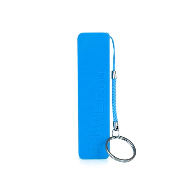 Powerbank - Praktisk Blå Smartphone Powerbank med Nyckelring