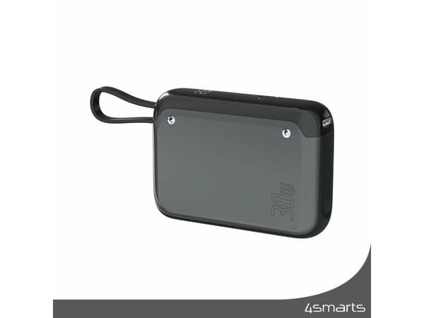 4smarts 540699, 10000 mAh, 30 W, Grå