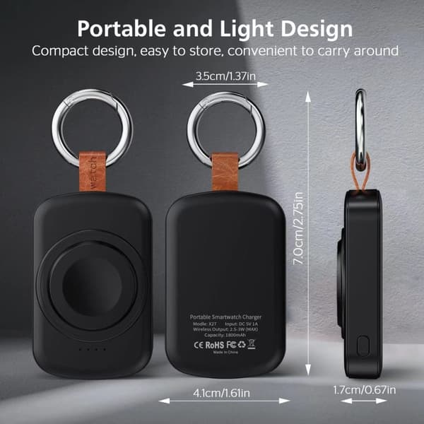 PowerBank För A Watch Series 1-3 42 4-6 SE 44 7-9 45 Ultra+2 49