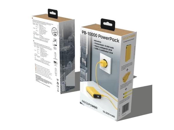 Ultron PB-10000, 10000 mAh, gul