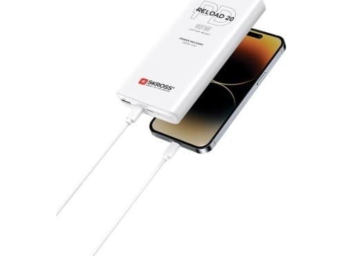 Batteribank Skross RELOAD 20 PD 65W, hvit