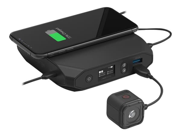 Omnicharge Omni20+ USB-C - Strømbank - 20000 mAh - 100 watt - 5 A - QC 3.0 - 4 utgangskontakter (2 x USB, 2 x USB-C)