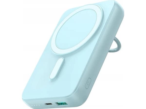 Joyroom JR-W050 10000mAh 20W MagSafe med ring og stativ blå