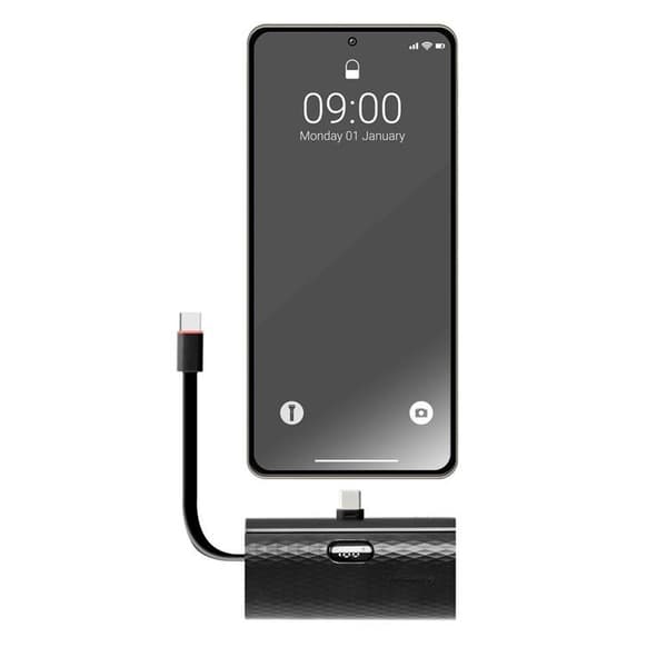 Forcell Powerbank 5000 mAh Typ-C PD 20W F5K3 F-ENERGY - Svart