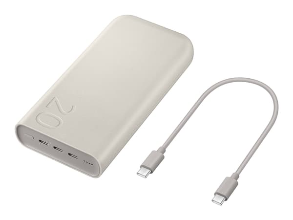 Samsung - Strömförsörjningsbank - 20000 mAh - 25 Watt - Fast Charge - beige