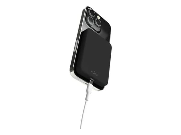 PURO Slim Power Mag, 4000 mAh, Litium Polymer (LiPo), Trådlös laddning, 5 W, Svart