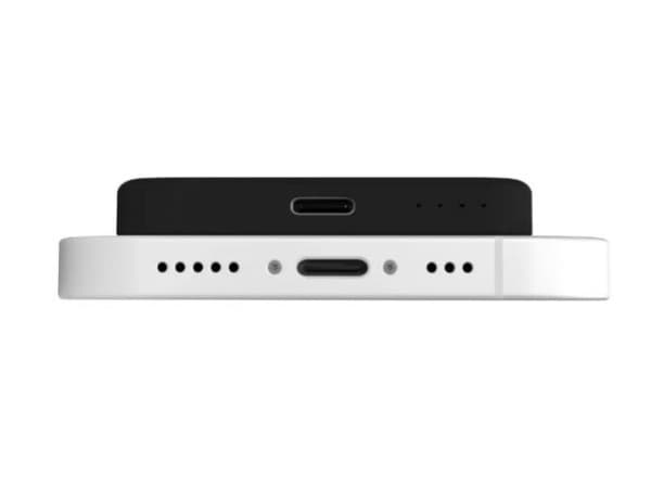 PURO Slim Power Mag, 4000 mAh, Litium Polymer (LiPo), Trådlös laddning, 5 W, Svart