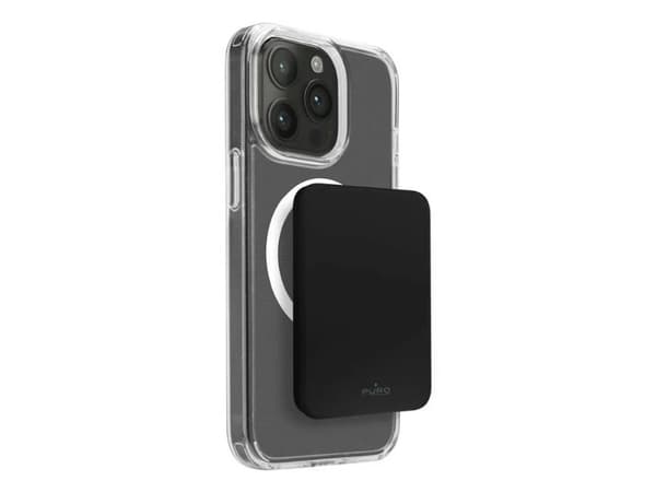 PURO Slim Power Mag, 4000 mAh, Litium Polymer (LiPo), Trådlös laddning, 5 W, Svart