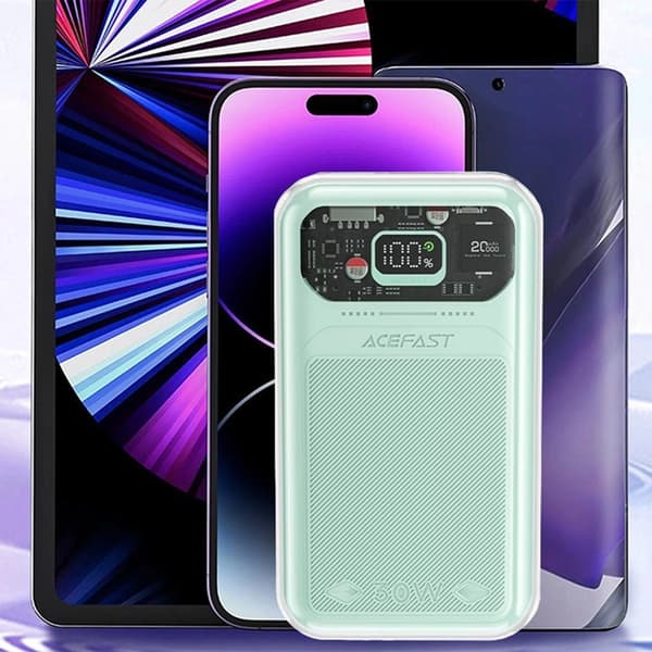 Acefast Powerbank 20000mAh 30W Sparkling Series M2 - Grön