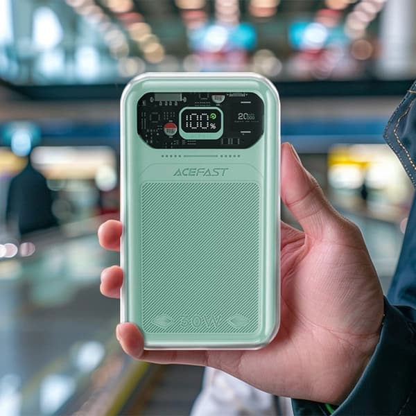 Acefast Powerbank 20000mAh 30W Sparkling Series M2 - Grön