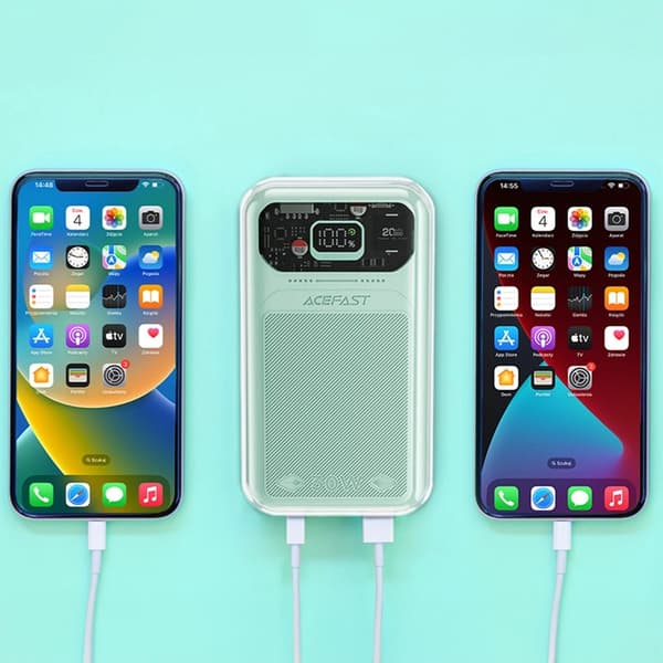 Acefast Powerbank 20000mAh 30W Sparkling Series M2 - Grön