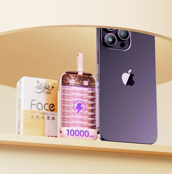 Joyroom Mini Powerbank 10000mAh 22.5W Colorful Series - Rosa