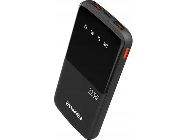 Eksternt batteri Power Bank Awei P10K 22,5W 10000mAh svart