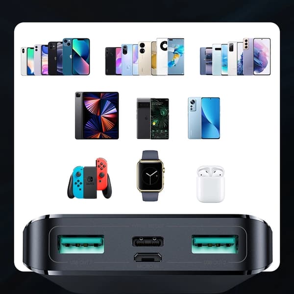 Joyroom Powerbank 10000mAh PD QC3.0 AFC - Svart