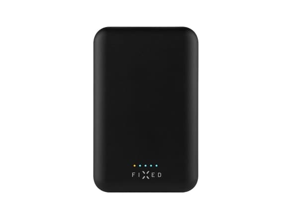 FIXED MagZen - Trådløs nødlader - Li-pol - 6000 mAh - 23.1 Wh - 20 watt - 3 A - PD 3.0 (24 pin USB-C) - svart