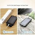 Miniatyrbild 6 av 10: Vattentålig Powerbank med Solceller Batteriladdare 10000mAh