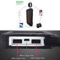 Miniatyrbild 7 av 10: Vattentålig Powerbank med Solceller Batteriladdare 10000mAh