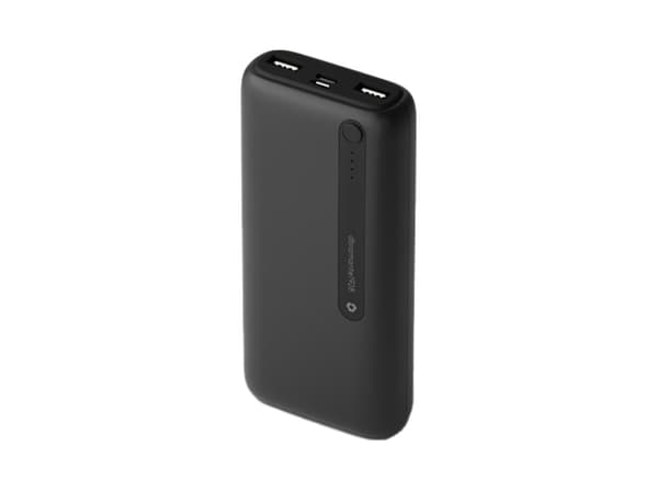 dbramante1928 re-charge - Strømbank - 20000 mAh - 2 utgangskontakter (24 pin USB-C, USB) - på kabel: USB-C - svart