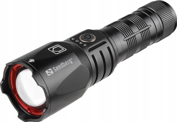 Sandberg Active Survivor Torch Powerbank 5000 - Powerbank - 5000 mAh - 18.5 Wh - 2 A - 2 ulostuloa (USB, 24 pin USB-C) - lajittelu
