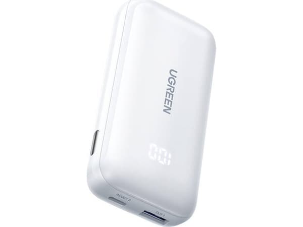 Powerbank 10000mAh 30W PD USB + USB-C UGREEN Nexode PB501 hvit