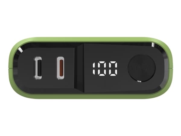 RealPower PB-10000C PD+, 10000 mAh, lysegrønn